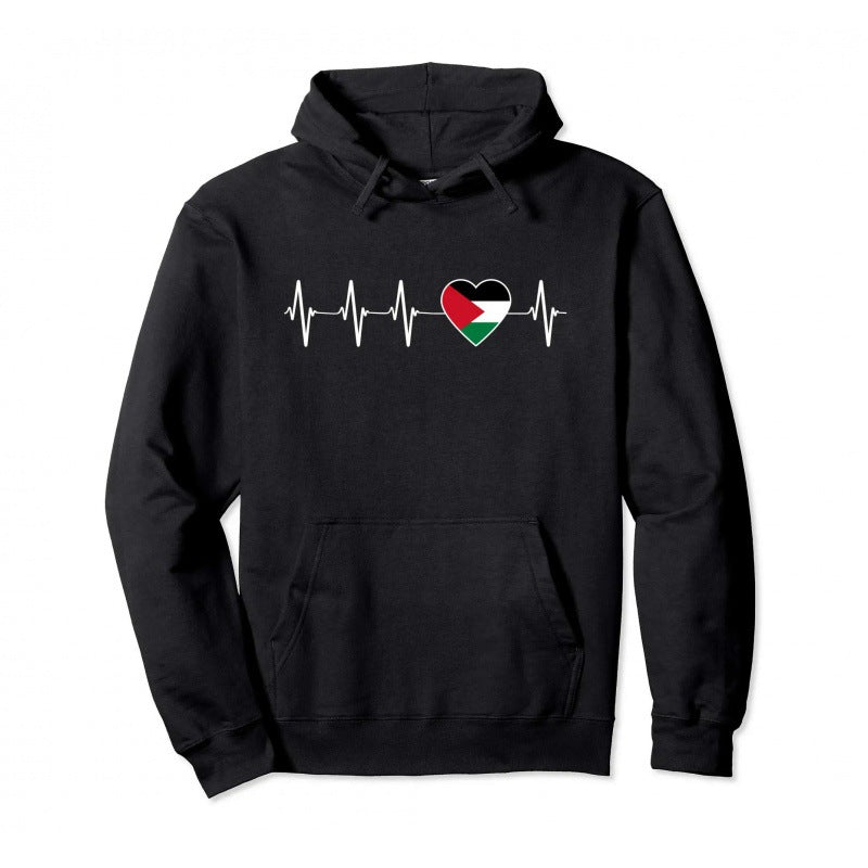 Cotton Palestine Pullover Hoodie Warm Hoodie Fashion Hip Hop Street Wear Pullover Men Women Casual Sweatshirt