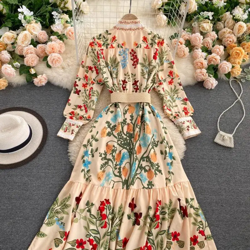 Phoenix Floral Long Dress