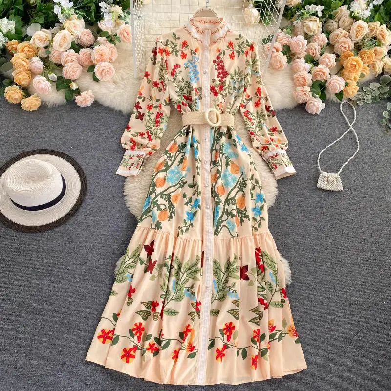 Phoenix Floral Long Dress