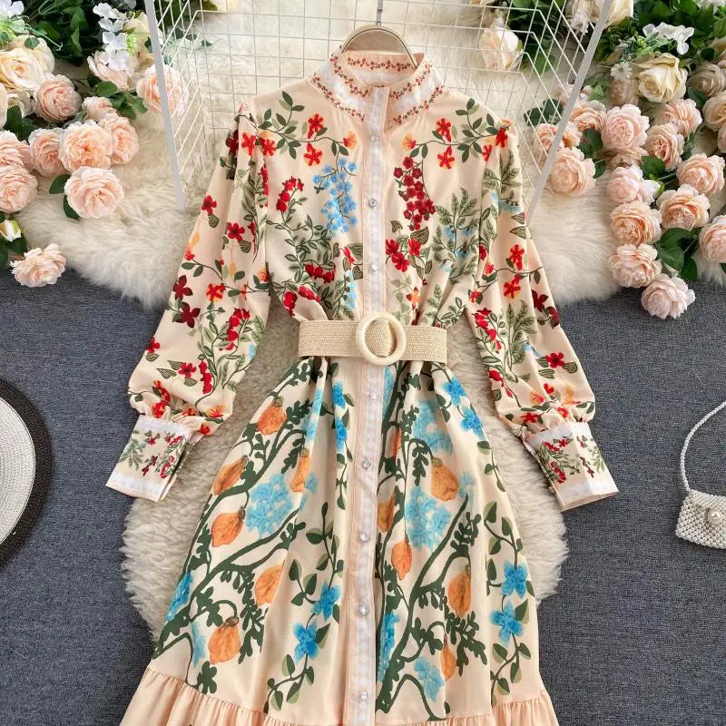 Phoenix Floral Long Dress