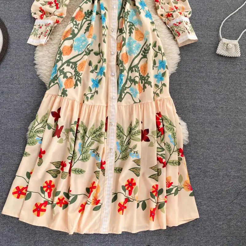 Phoenix Floral Long Dress