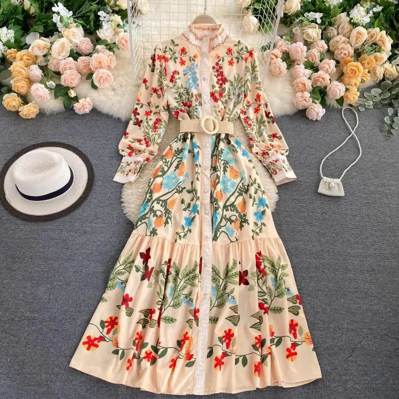 Phoenix Floral Long Dress