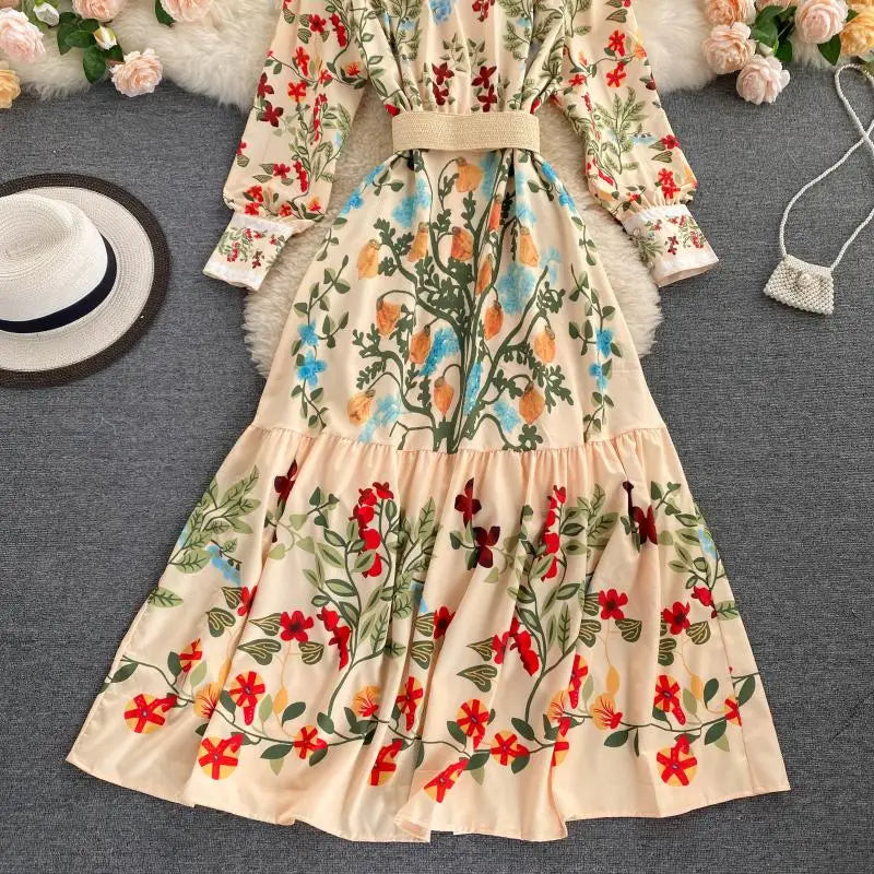 Phoenix Floral Long Dress