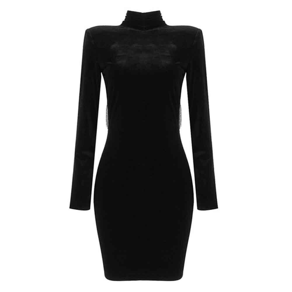 Raziel Black Velevet Dress