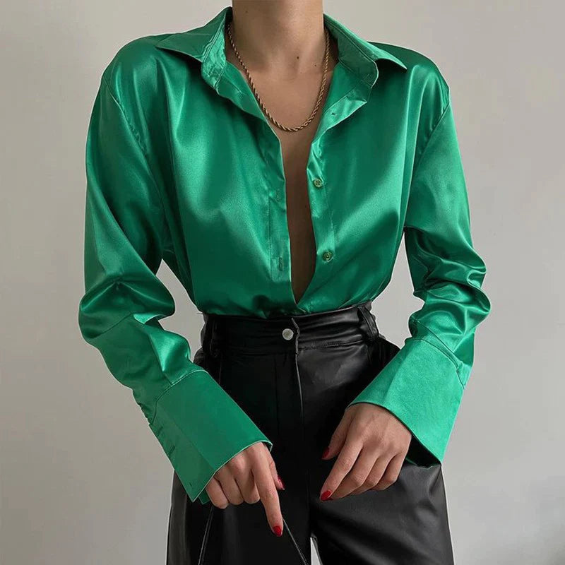 Satin Solid Shirt