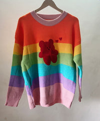 Sweet Rainbow Colored Sweater