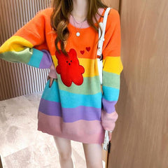 Sweet Rainbow Colored Sweater