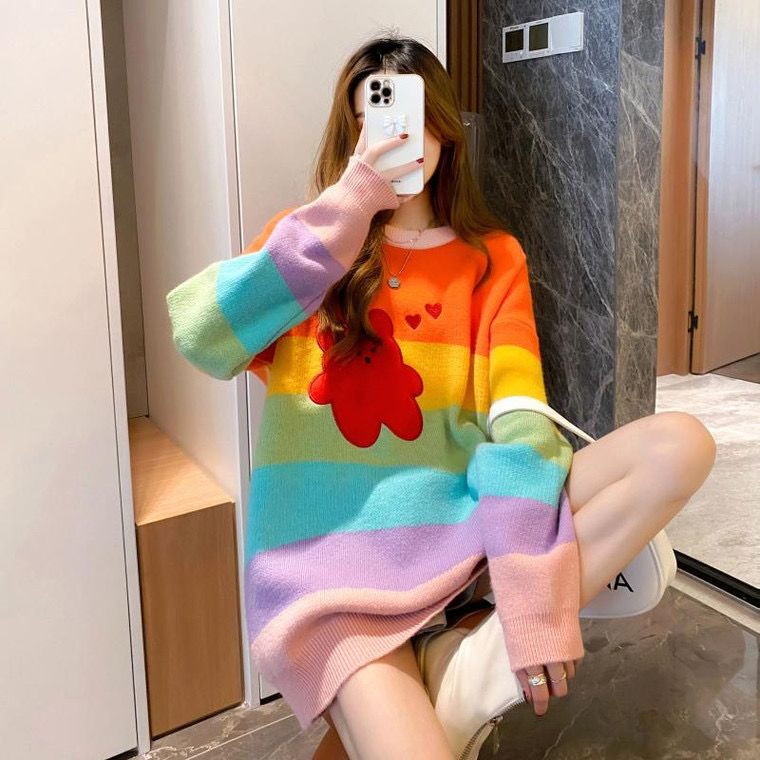 Sweet Rainbow Colored Sweater