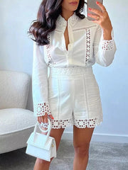 White Ripper Co-ord Set