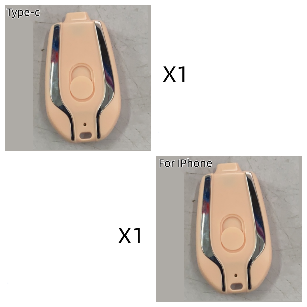 1500-mAh-Mini-Power-Notfall-Pod-Schlüsselanhänger-Ladegerät mit ultrakompaktem Mini-Akku vom Typ C, schnell aufladbarer Backup-Powerbank