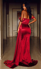 Anastasia Corset Gown w/ Sash- Ruby Red