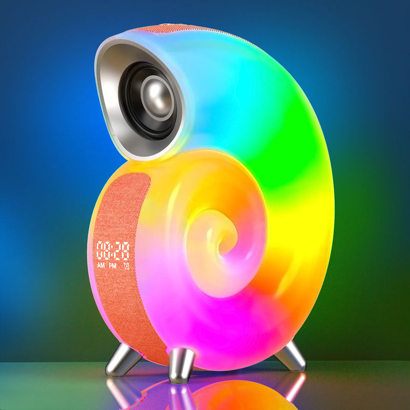 Conch Smart RGB Atmosphäre Licht Bluetooth Lautsprecher Wecker Wake-up Lampe Weiß Noise Maschine Für Schlaf Baby APP Steuerung