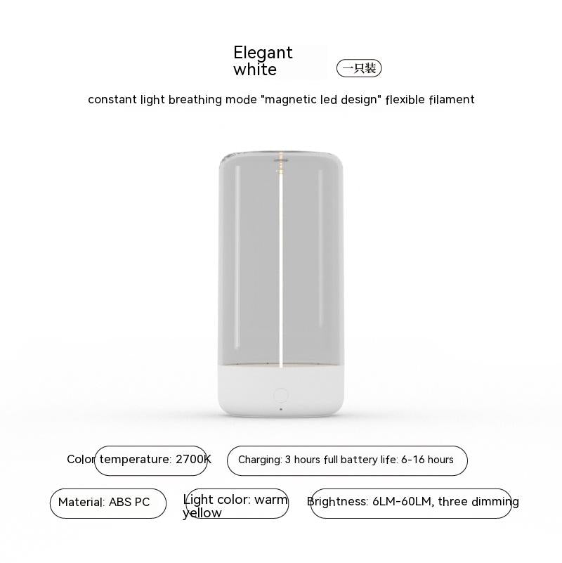 Neues LED-Campinglicht Typ C wiederaufladbares tragbares Nachtlicht mit hoher Transparenz und Anti-Drop-Licht mit kreativer Atmosphäre