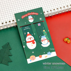 Magnetic Bookmark Student Christmas Stationery