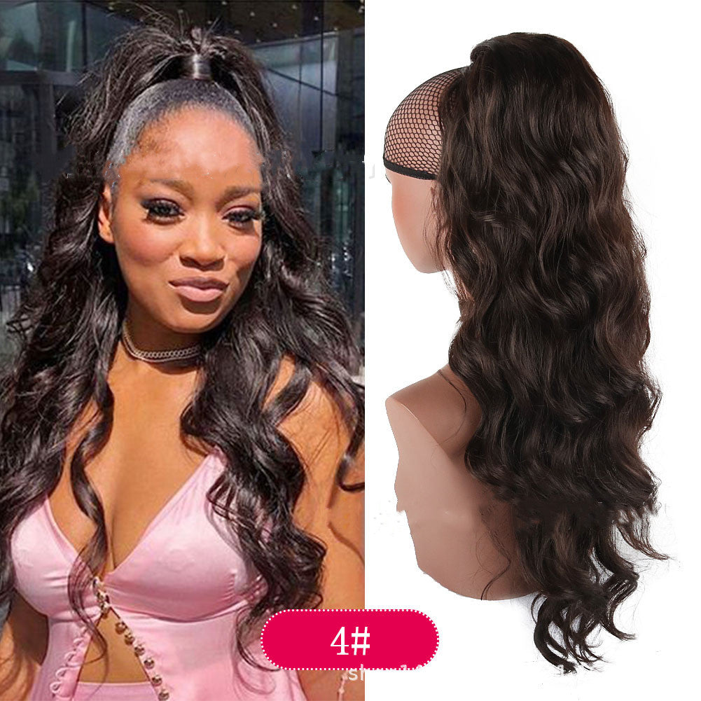 Drawstring Big Wave Ponytail Wig Braids