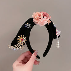 Diadema con borlas y accesorios para el cabello de princesa de estilo chino