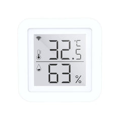 Tuya WIFI Temperatur Feuchtigkeit Smart Sensor Uhr Digital Display Fernbedienung Thermometer Unterstützung Alexa Google Assistent 