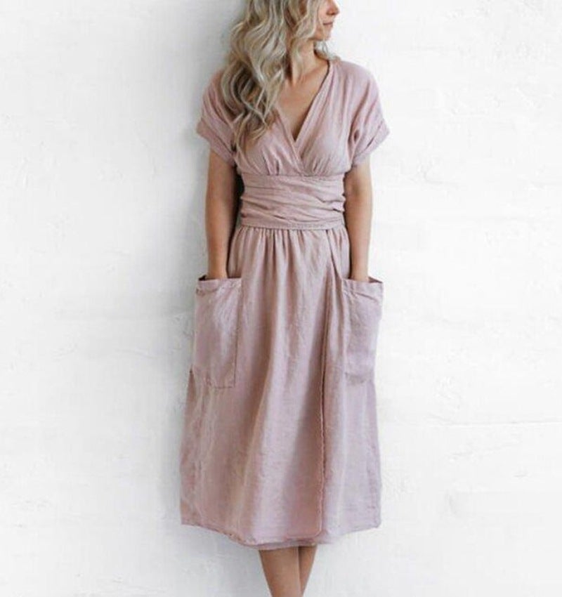 Moment of Yourself Wrap Midi Dress