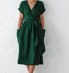 Moment of Yourself Wrap Midi Dress