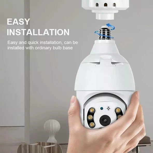 1080p Wireless 360 WIFI Light Bulb Security Camera