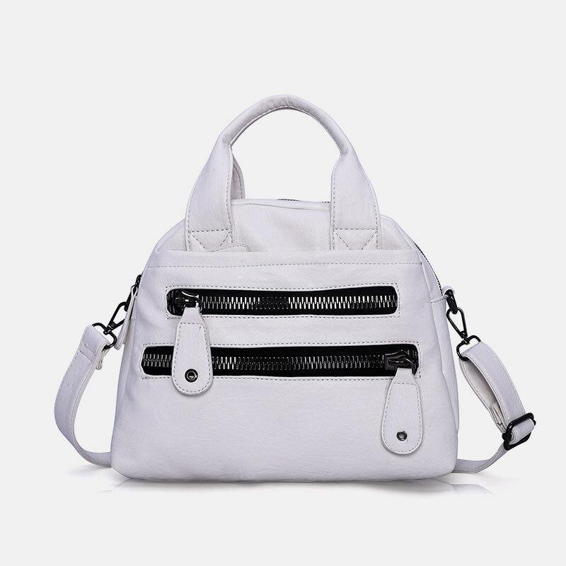 Women Multi-pocket Handbags Waterproof Crossbody Leather Bag