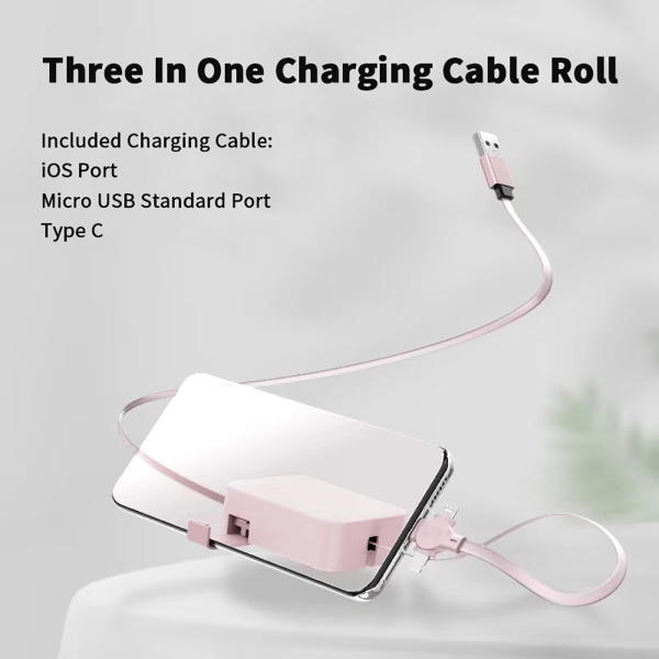 Three In One Charging Cable Roll