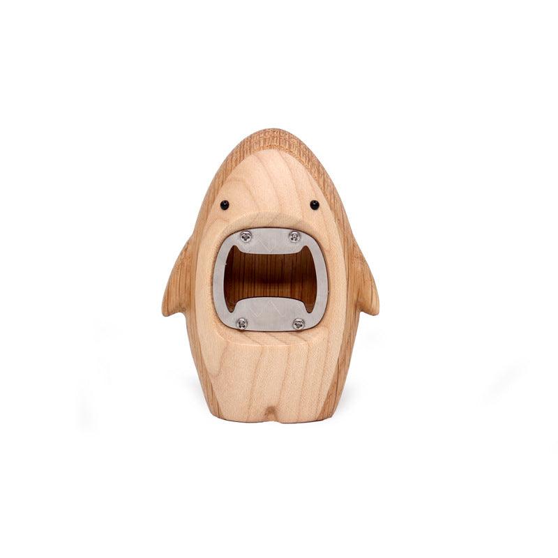 Shark shaped Creative Bottle Opener Wooden Handmade