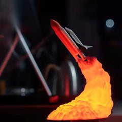 Rocket Lamp 3D - Space Shuttle LED Lamp