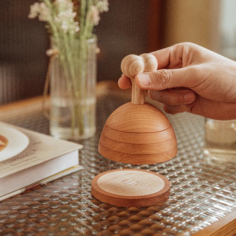 Ensemble de sous-verres de cuisse de poulet Porte-gobelet en bois Décorations de table créatives