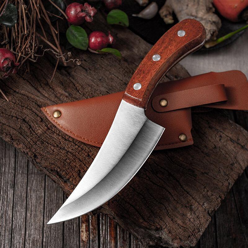 Stainless Steel Boning Knife Kitchen Chef Knife Sharp Utility Butcher Knife Kitchen Cook Tools With Sheath Cover