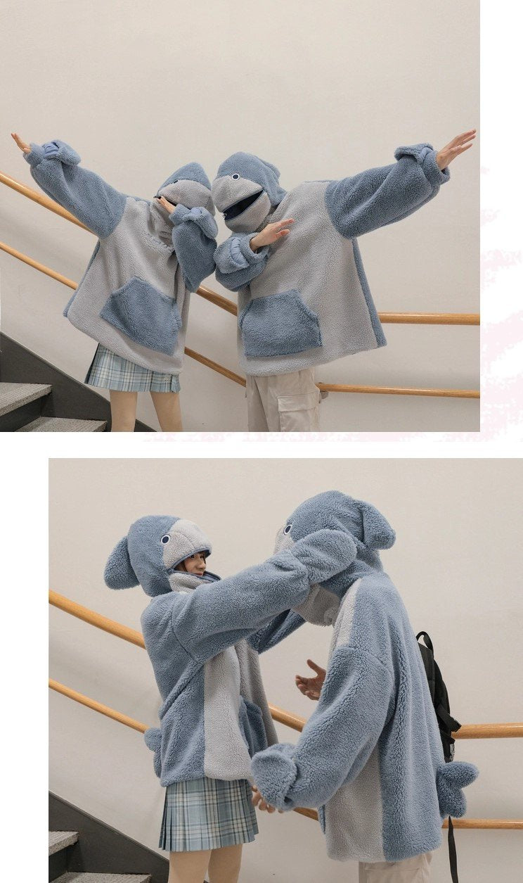 Kawaii Japanese Shark Hoodie