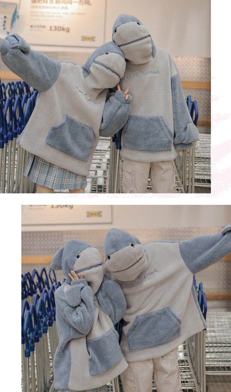 Kawaii Japanese Shark Hoodie