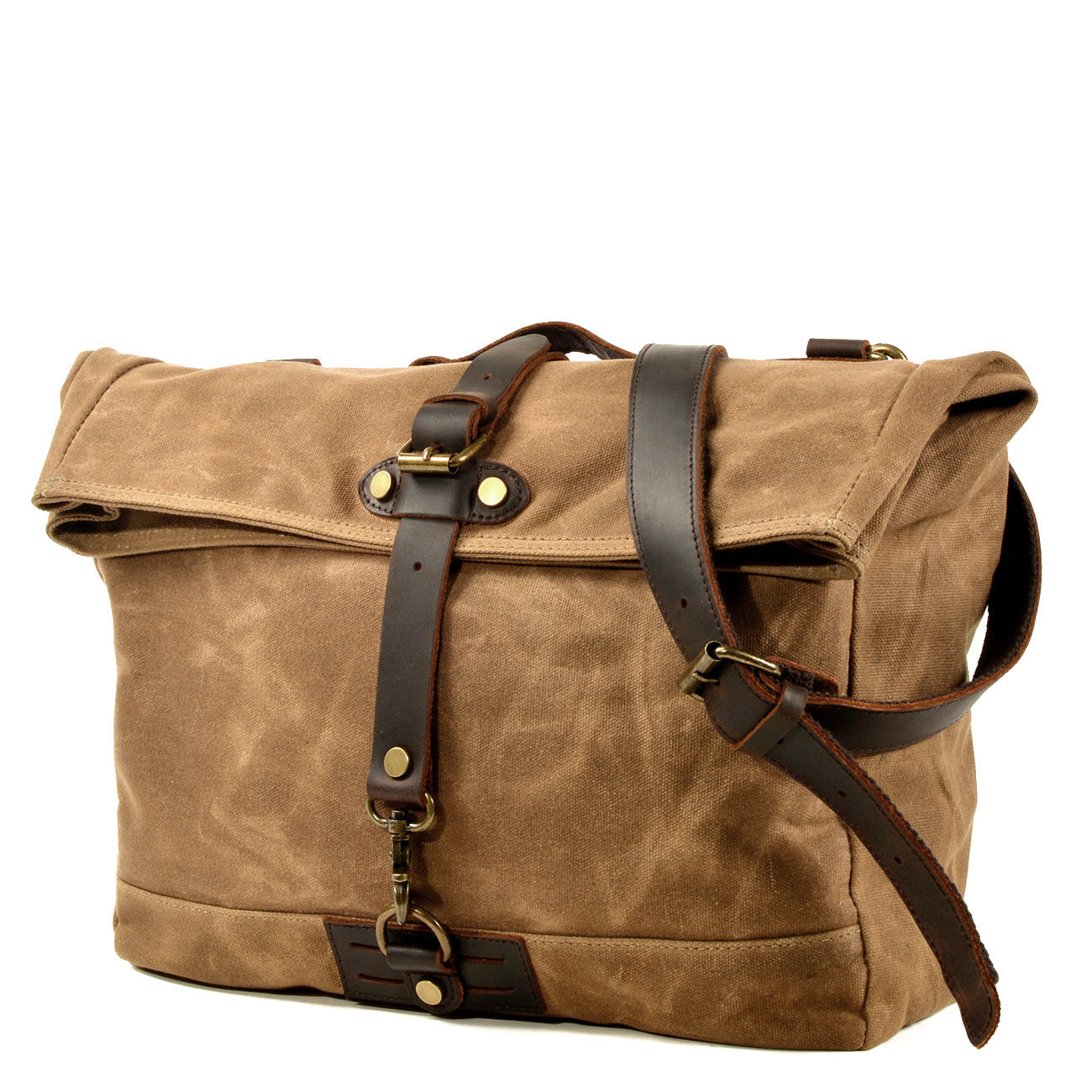 Men's Canvas Shoulder Bag Vintage Messenger Bag Retro Durable Briefcase Bag Casual Tote Bag For Gift