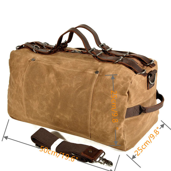 Herren Canvas Handtasche Gepäcktasche Reisetasche Umhängetasche Große Kapazität Handtasche Outdoor Sporttasche Wasserdichte Tasche Geschenk für Ihn