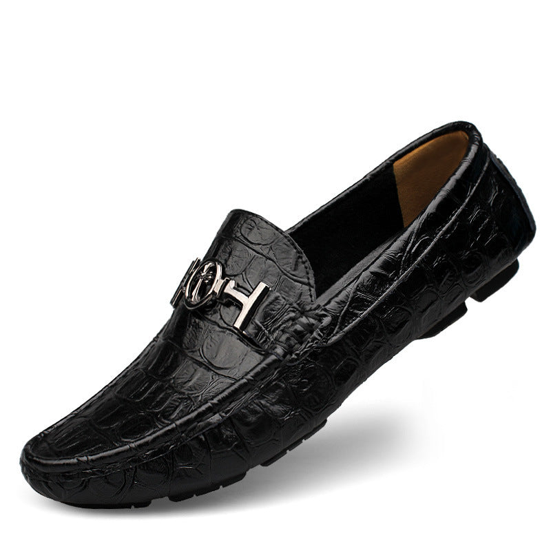 Men's Casual Leather Loafer Plus Size