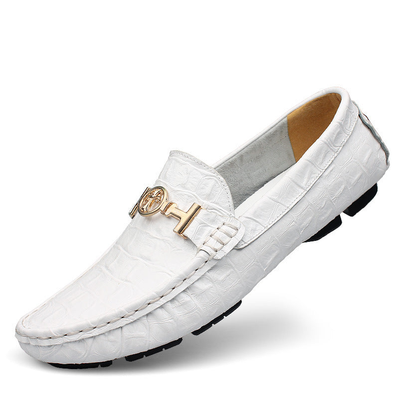 Men's Casual Leather Loafer Plus Size