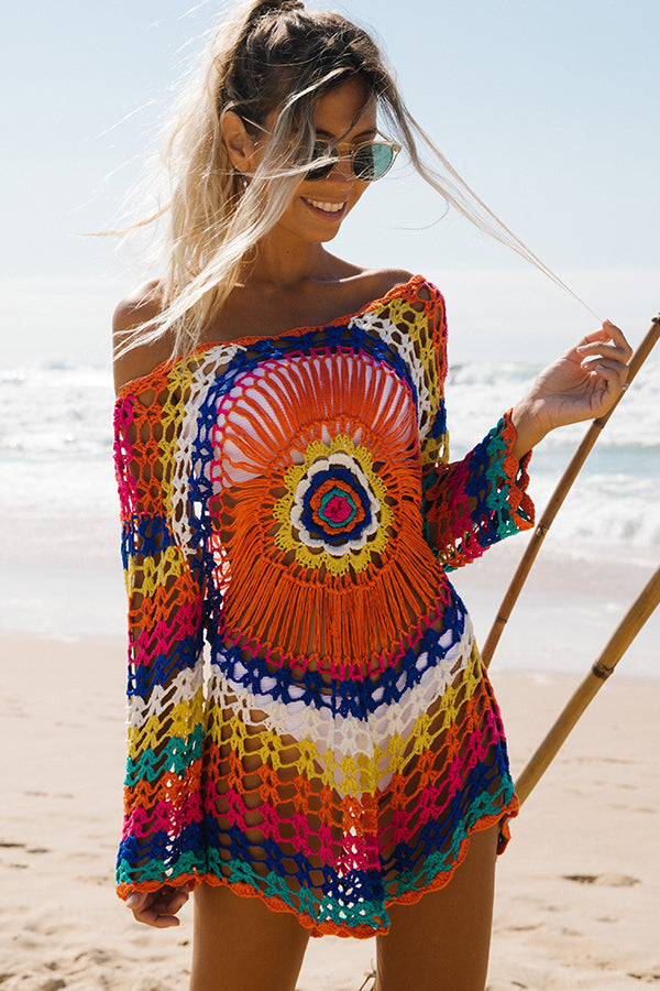 Colorful Sun Protection Swimsuit Cover Up