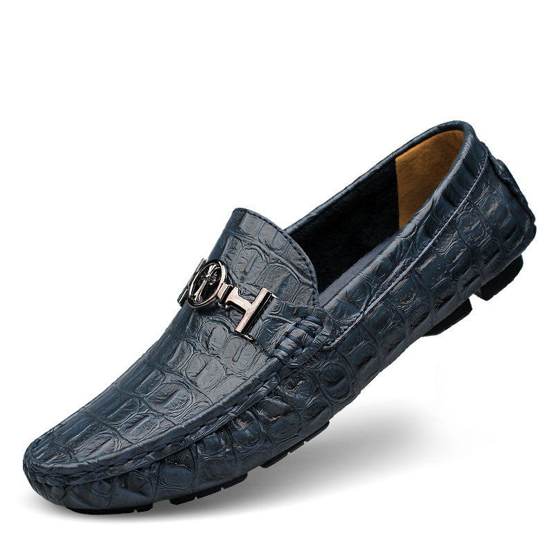 Men's Casual Leather Loafer Plus Size