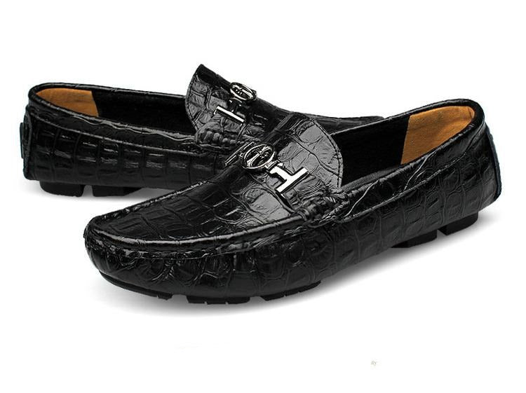 Men's Casual Leather Loafer Plus Size