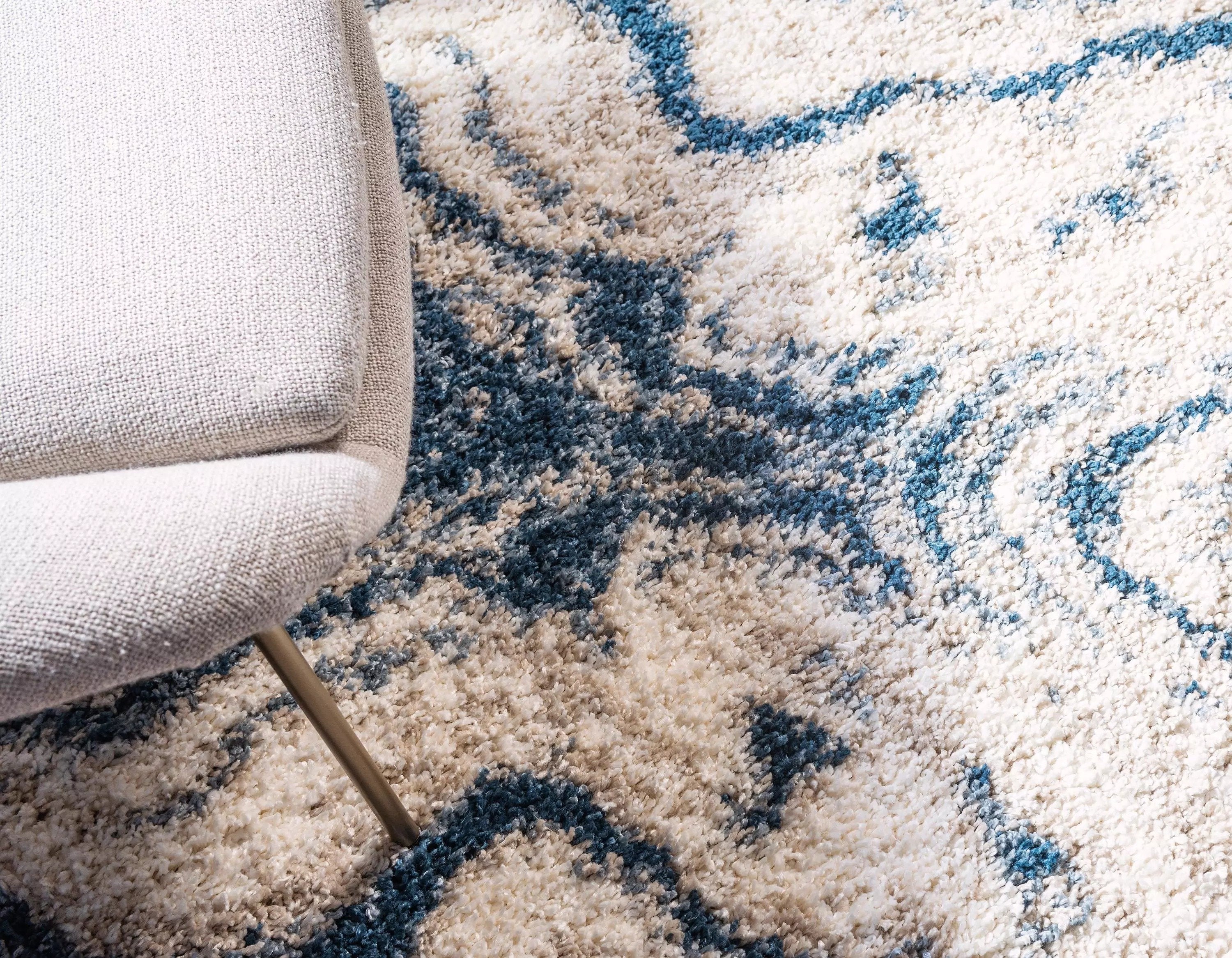 Quinten - Marble Color Mix Shaggy Rug