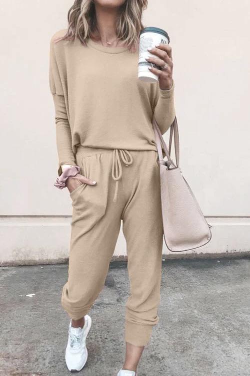 Comfy T-shirt&Pants Two Pieces Set