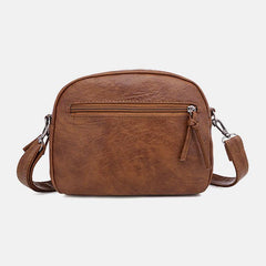 Bolso de teléfono de 6,3 pulgadas de moda Retro multibolsillo de cuero PU para mujer, bandolera suave, bolso de hombro 