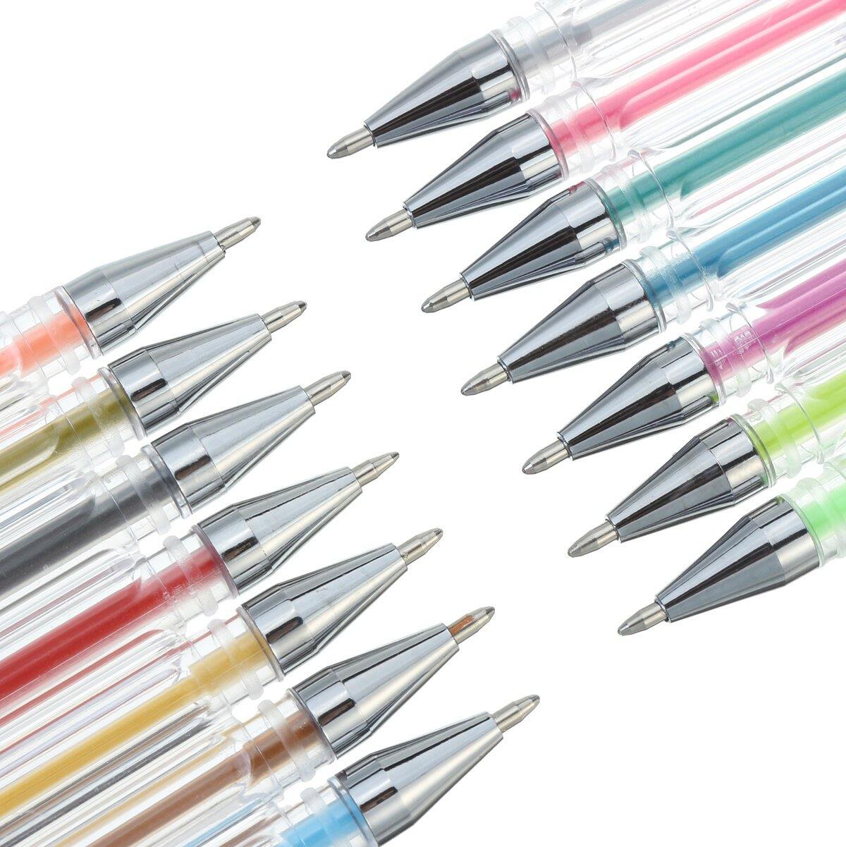 48/100 Colours Set Gel Pens Art Books Markers Glitter Neon Metallic Art Pens