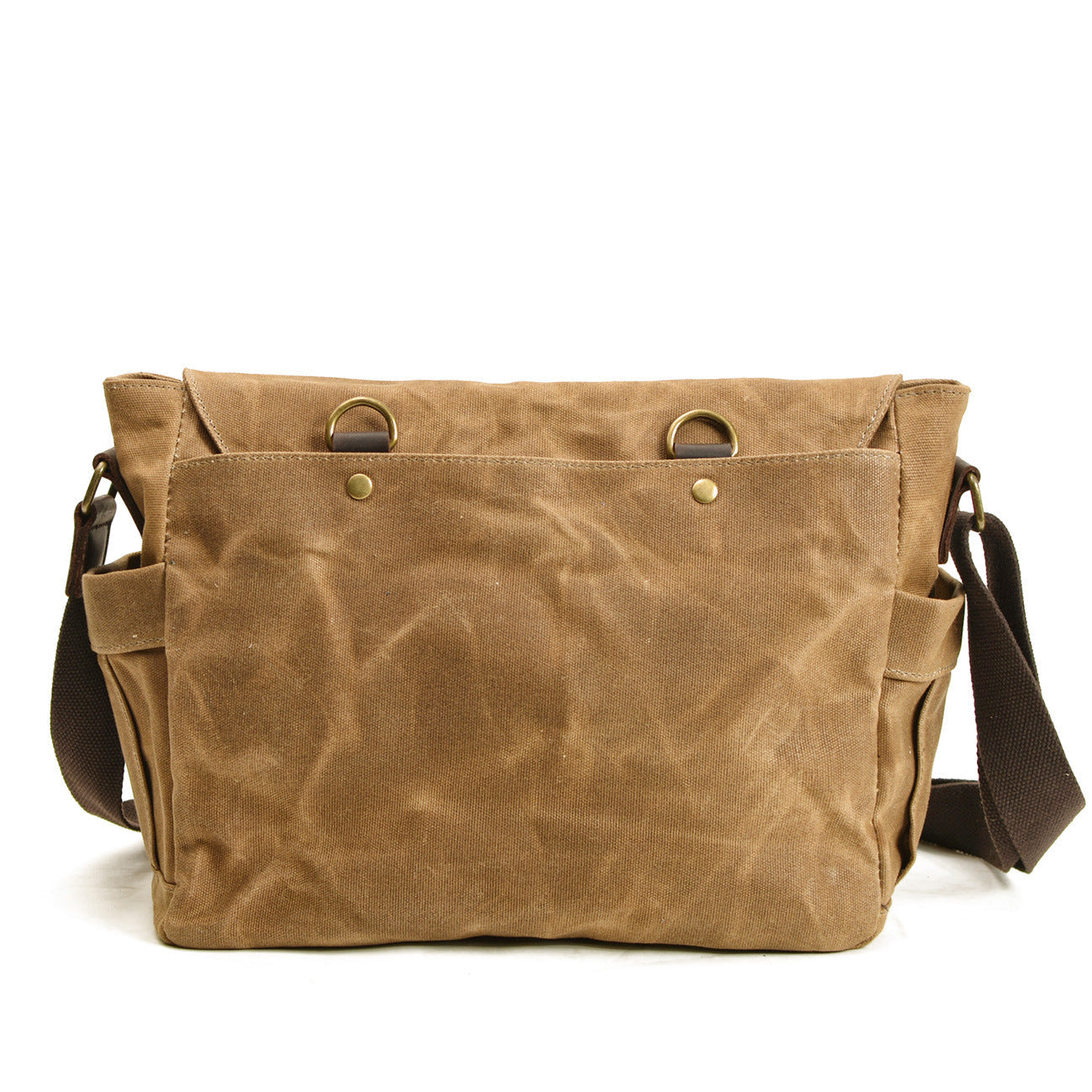 Bolso de mensajero de lona para hombre, maletín de hombro, bolso de negocios Vintage, bolso impermeable, bolso de viaje informal para él