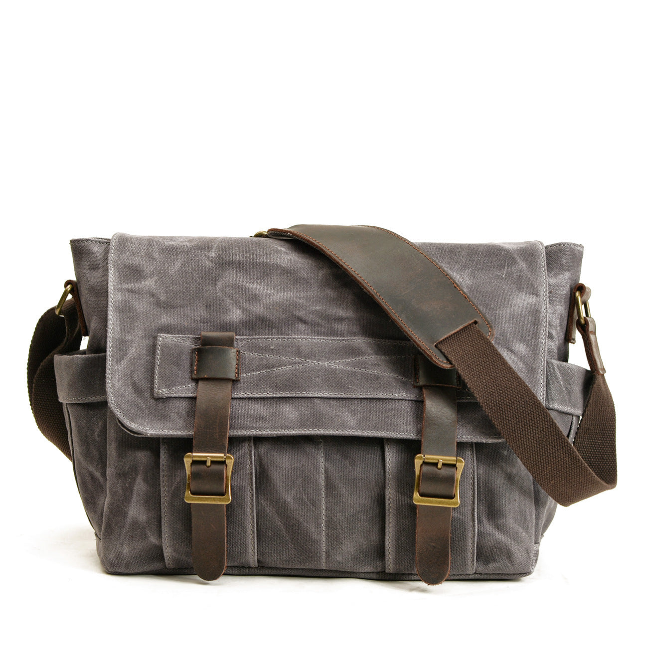 Bolso de mensajero de lona para hombre, maletín de hombro, bolso de negocios Vintage, bolso impermeable, bolso de viaje informal para él