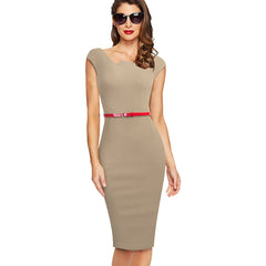 Women's Professional Slim Slimming Pencil Skirt With Belt