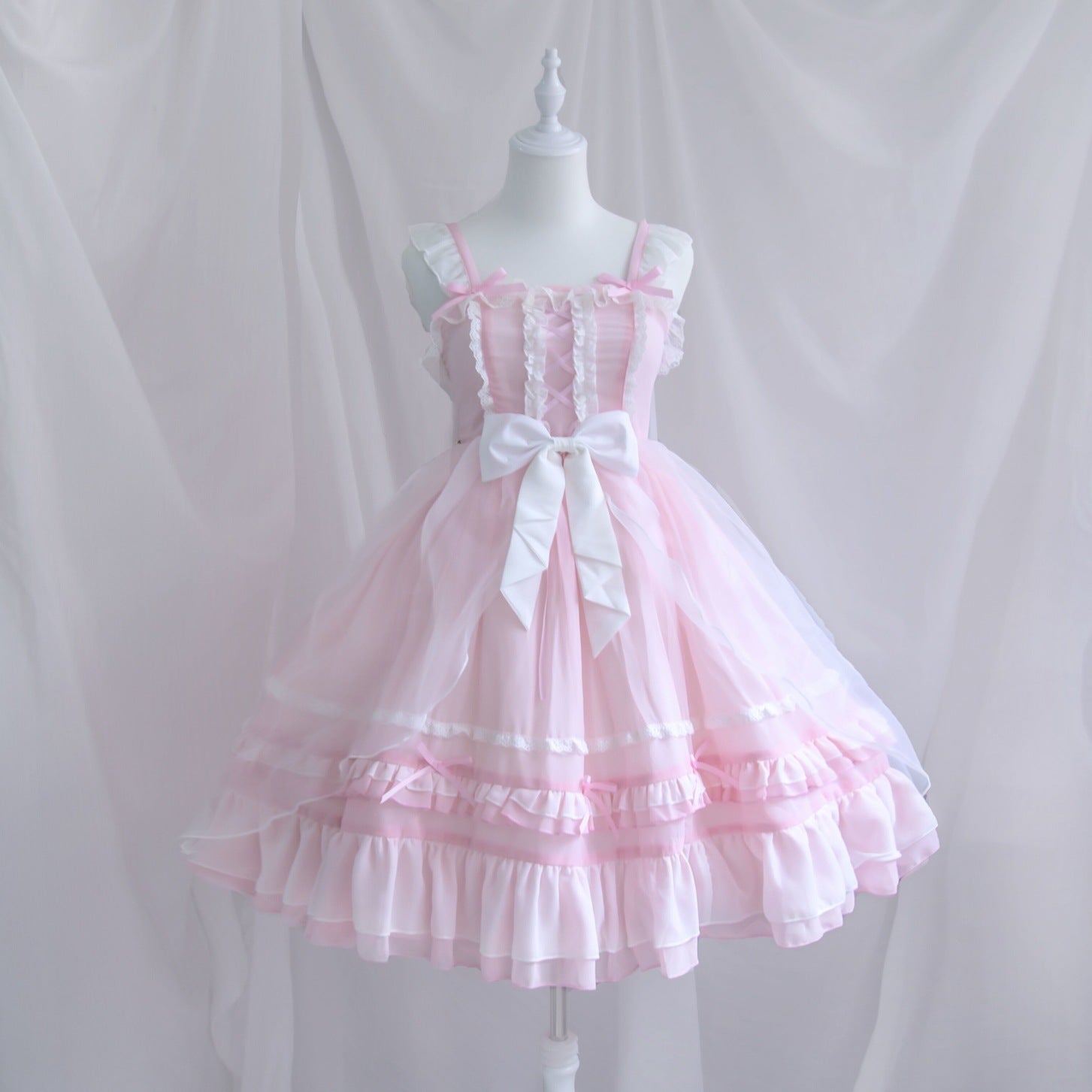 Original Lolita Sweet And Cute Style Miss Peer Jsk Suspender Dress