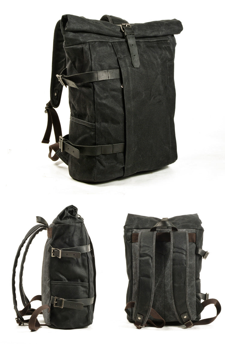 Canvas Backpack Bag Men Travel Bag Shoulder Bag Outdoor Sports Bag Large Capacity Bag for Gift