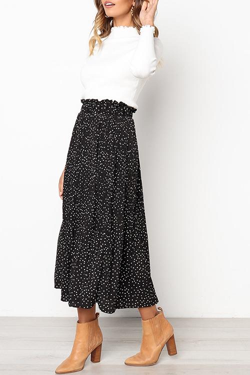 Love Forever Pleated Pocketed Midi Skirt