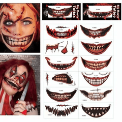 Halloween-Tattoo – 🎃 Temporäres Halloween-Streich-Make-up-Tattoo 🎃 